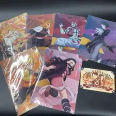 【未開封】鬼滅の刃 クリアファイル 8枚 キャラシール