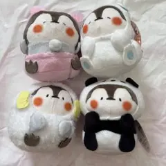もふもちどうぶつ マスコットぬいぐるみ　4種コンプリート