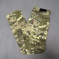 迷彩 ストレート デニム Mサイズ カモ柄 ストリート 古着 USED Y2K