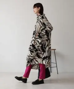 【Bou Jejloud】ペイント柄アシメワンピース オーバーサイズシャツ