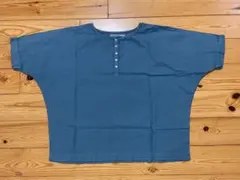 美品SUN VALLEY 半袖シャツ 青　M size