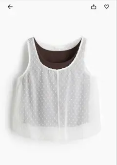 H&M タンクトップ プリュムティ