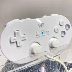 【フルメンテナンス】Wii WiiU クラシックコントローラー ホワイト白色 b