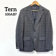 美品 大きいサイズ Tern ジャケット チェック柄 グレー メンズスーツ