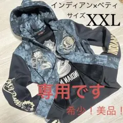 【希少!美品!】インディアンモトサイクル × ベティ コラボ スタジャンパーカー