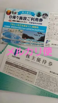 藤田観光株主優待券
