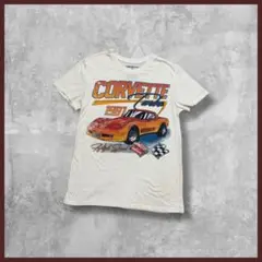 US古着 CHEMISTRY CORVETTE プリント Tシャツ ホワイト系