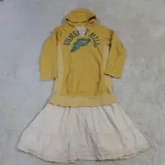 希少 ! デニムu0026ダンガリー ヴィンテージスウェットワンピース 150 140