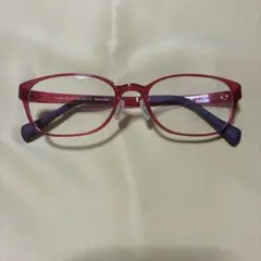 JINS レッドフレーム メガネ 51-16-145