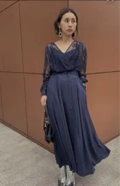 即完売品❣️AMERI LADY LACE VEIL DRESS