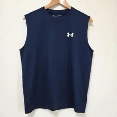 アンダーアーマー タンクトップ M ネイビー