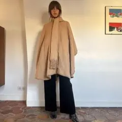 Vintage 70s Peru alpaca poncho