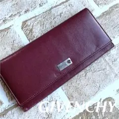 GIVENCHY 長財布 ワインレッド 本革