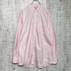 ユニクロ　メンズ　トップス　シャツ　長袖　ピンク　Lサイズ　s361h281