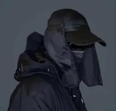 y2k 00's balaclava cap deadstock　Black　1