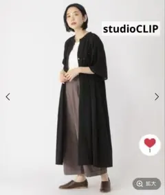 studioCLIP スタディオクリップ XL ベルスリーブギャザーワンピース