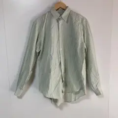 ⬜︎CERRUTI 1881 薄いグリーンストライプ長袖シャツ