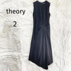 theory セオリー/ロングワンピース ドレス/ノースリーブ ブラック