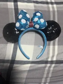ミニーマウス風スパンコールカチューシャ