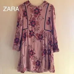 ZARA 花柄ワンピース 164