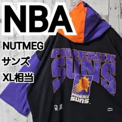 【NBA】USA製 NUTMEG サンズ 半袖 Tシャツ パーカー XL相当