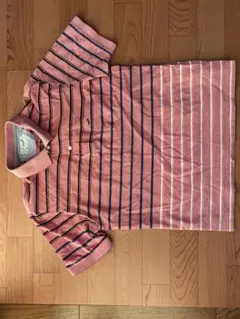 Crocodile ストライプ ポロシャツ L