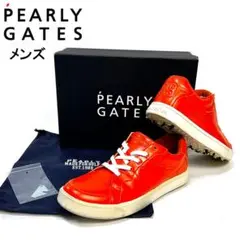 PEARLY GATES パーリーゲイツ レザーシューズ オレンジ 27.5