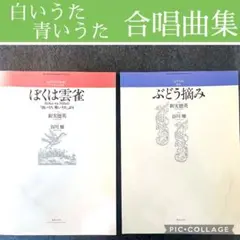 合唱曲集 / ぼくは雲雀 + ぶどう摘み　２冊セット