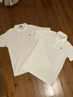 Lacoste メンズポロシャツ 2枚セット⭐︎サイズ3 ホワイト　極美品