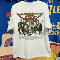 エアロスミス　Tシャツ メンズ　2001 バンド　ミュージシャン　ハードロック