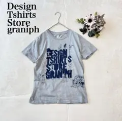 【デザインティーシャツストアグラニフ】半袖Tシャツ（S)ビックロゴ 英字