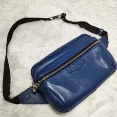 【希少✨鑑定済 】ヴィトン タイガ バムバッグ ボディバッグ ブルー