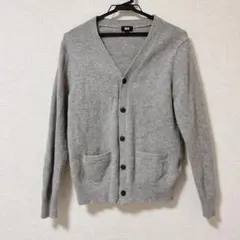 UNIQLO メンズ　カーディガン　グレー　Mサイズ