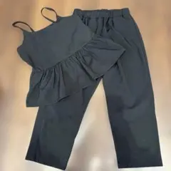 【ペプラム】セットアップ　ブラック　①