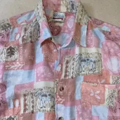 美品♥ネイザソウル アロハシャツ 半袖 ピンク