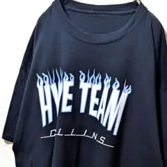 HYPE TEAM ロゴ Tシャツ ブラック 黒 古着