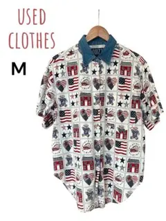 used クマ柄shirt