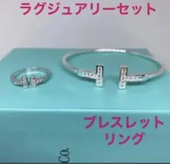 ✨最高級✨アレルギーフリー✨最高級素材✨Tワイヤー✨バングル✨リング✨set