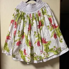 極楽鳥花、綿100%パウスカート