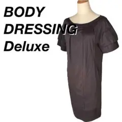 BODY DRESSING Deluxe 切替半袖ワンピース 体型カバー 日本製