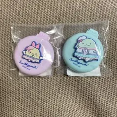 すみっコぐらし夢みるしっぽず　鏡付きミニブラシ とかげ&エビ天のしっぽ