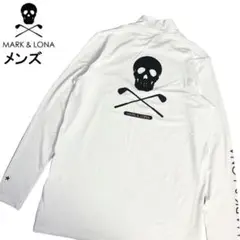 MARKu0026LONA ハイネック長袖インナーTシャツ スカルプリント LXL