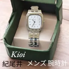 紀尾井 Kioi メンズ アナログ 腕時計 シルバー