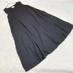 EK3669【アーノルドパーマー】ミモレ丈ワンピース【L】Aライン キーネック