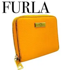 フルラ　FURLA コンパクト　二つ折り　財布　オレンジ