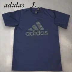 adidas ネイビー Tシャツ L