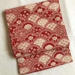 開き名古屋帯 縮緬 セミアンティーク?