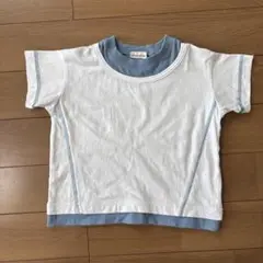 branshes Tシャツ ホワイト/ブルー 100㎝