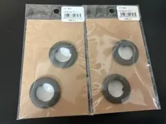 ツメ式ハトメ 2個入り 内径21mm（グレー）×2セット