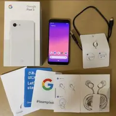 Google Pixel 3 本体 ホワイト イヤフォン付き